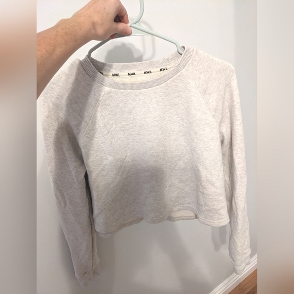 Grey gray mwl Madewell sweater cropped - Picture 5 of 5